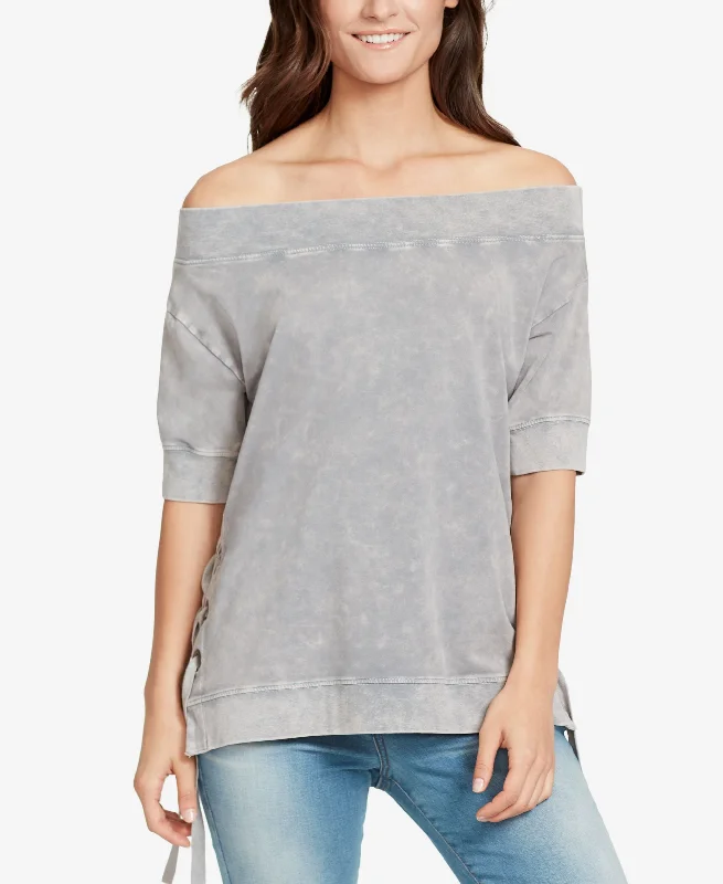 Everett Off-The-Shoulder Sweatshirt