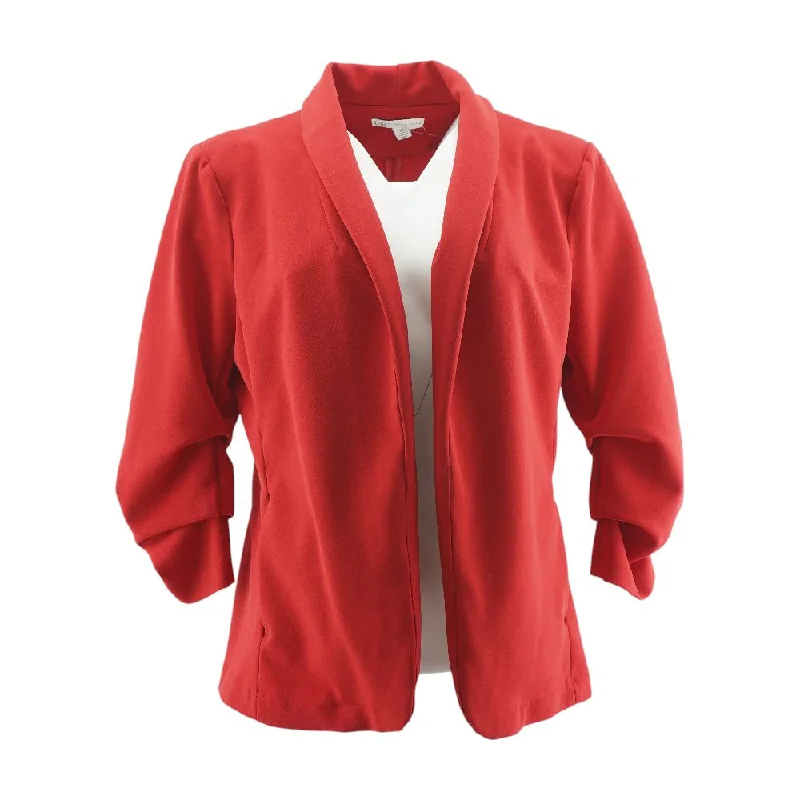 Red Solid Blazer