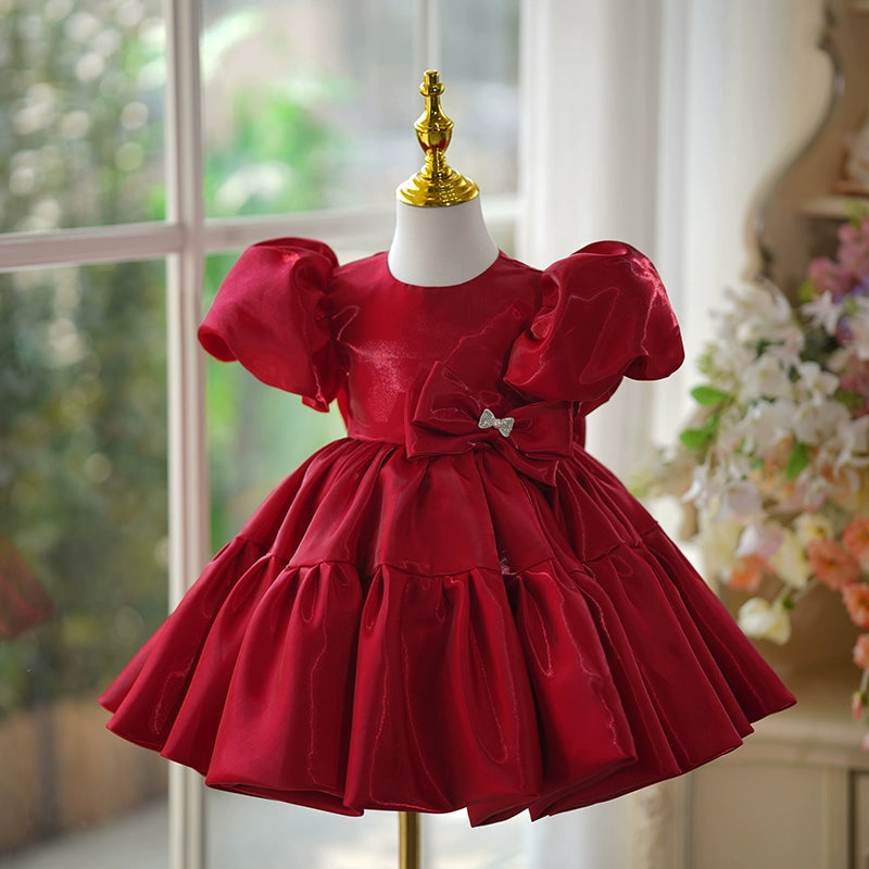 Cute Festival Dress Baby Girl Fluffy Dress Toddler Birthday Party Princess Dress