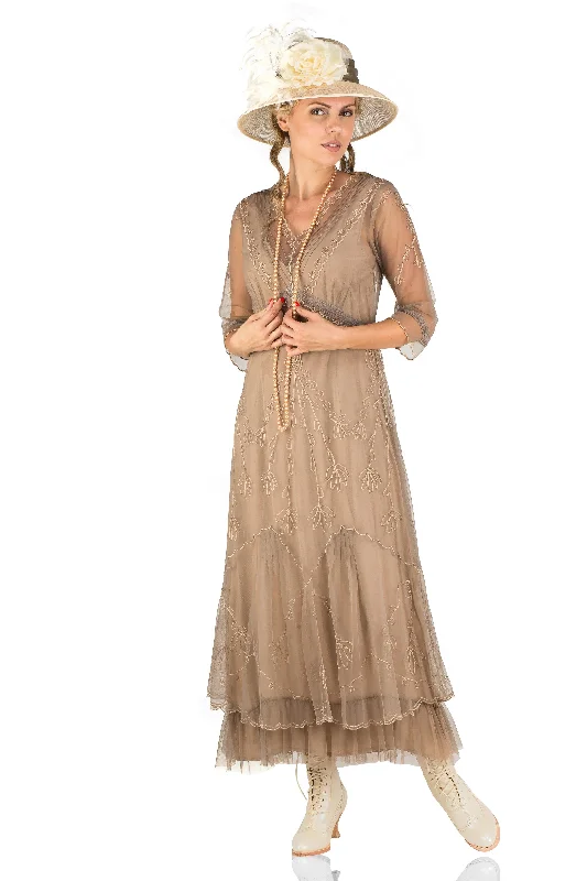 Somewhere in Time Dress in Sand by Nataya