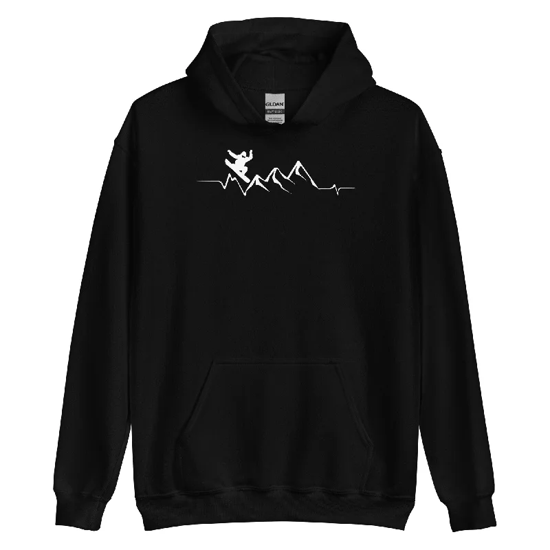 Berge - Herzschlag - Snowboarding - Unisex Hoodie