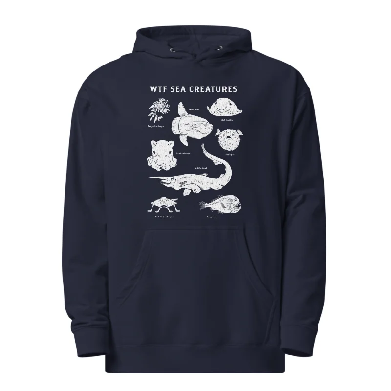 WTF Sea Creatures Midweight Pullover Hoodie