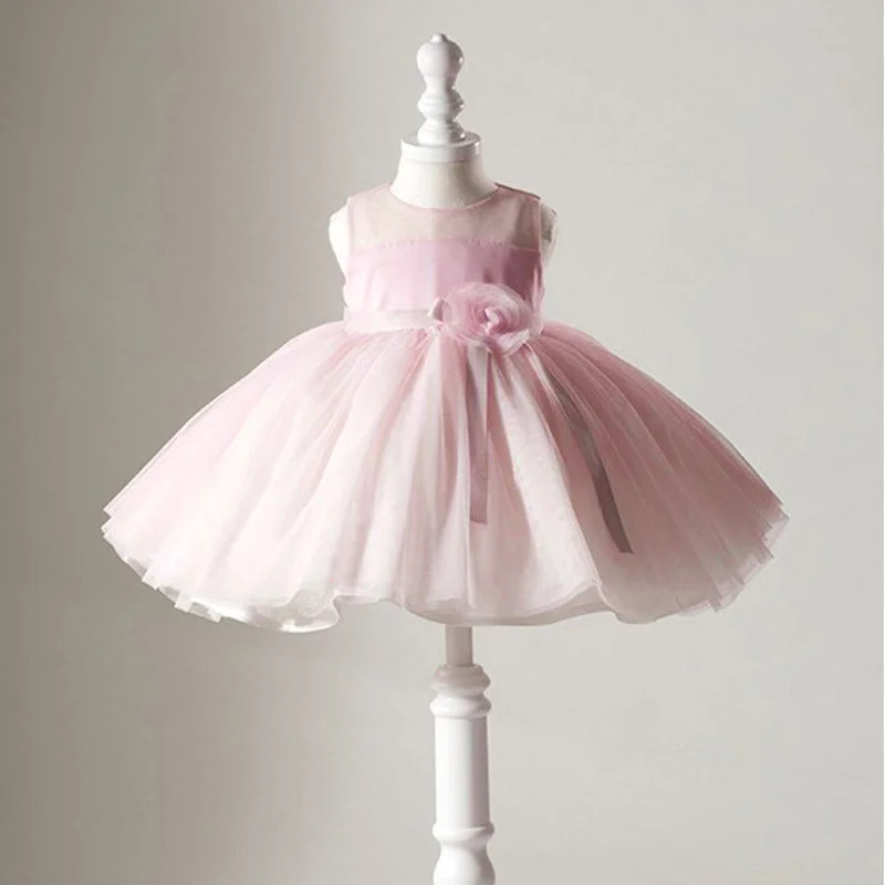 Cute Baby  Girl  Baptism Dress Toddler Pageant First Birthday Princess Dress