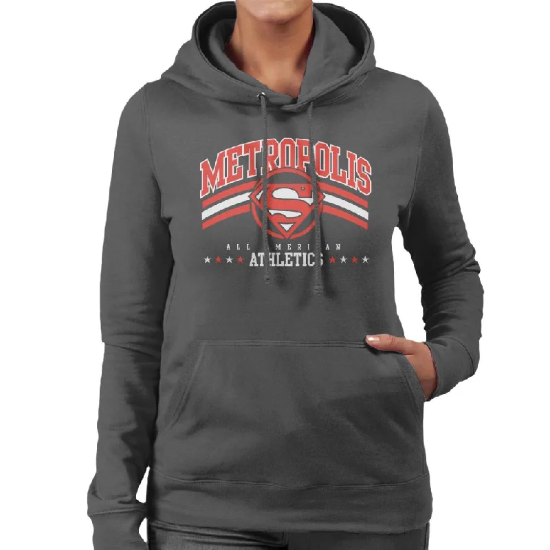 Superman Metropolis All American Athletics Women's Hooded Sweatshirt