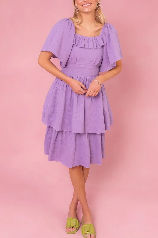 Iris Dress in Lavender - FINAL SALE