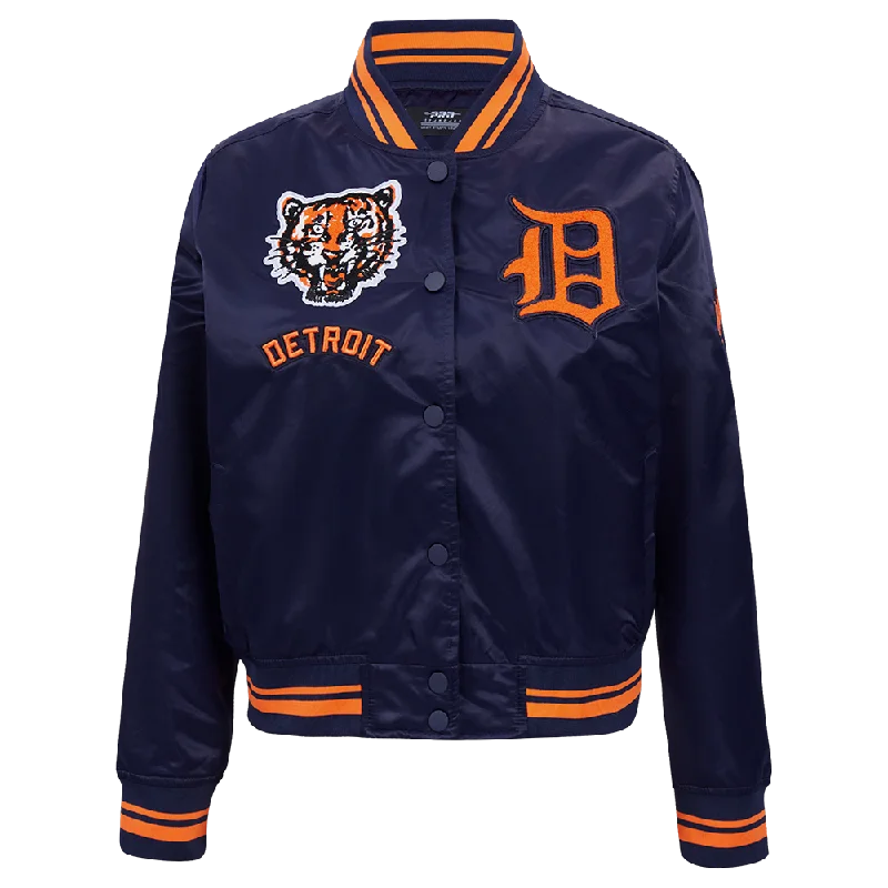 CHAMARRA DE SATÉN MLB DETROIT TIGERS RETRO CLASSICS PARA MUJER