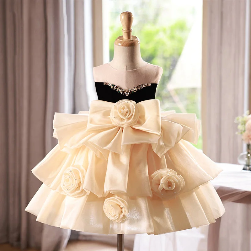 Cute Baby Girl Beauty Pageant Dress Toddler Birthday Party Princess Dress