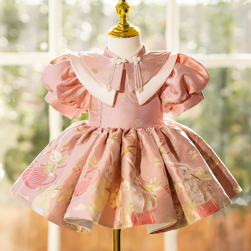 Elegant Baby Girls Baptism Dresses Toddler First Year Birthday Dress