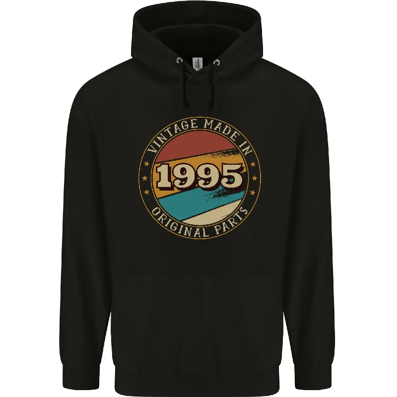 29th Birthday  Vintage Made In 1995 Mens 80% Cotton Hoodie