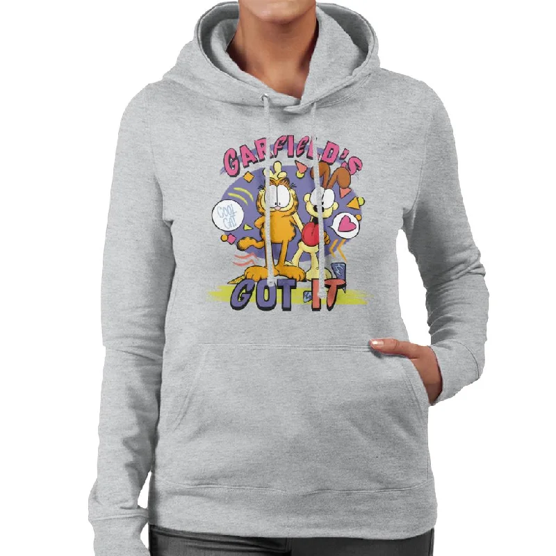 Garfield Has Got It Cool Cat Women's Hooded Sweatshirt