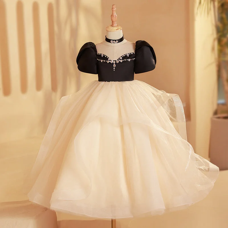 Luxurious Baby Girl Beauty Pageant Party Dress Toddler Birthday Princess Dress