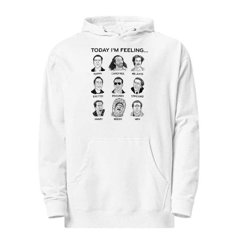 Nicolas Cage Mood Board Midweight Pullover Hoodie