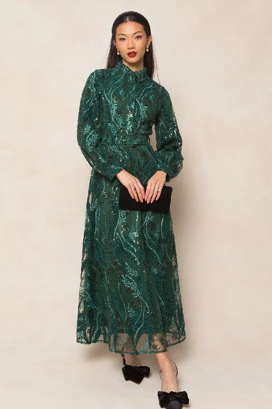 Clover Dress in Emerald - FINAL SALE