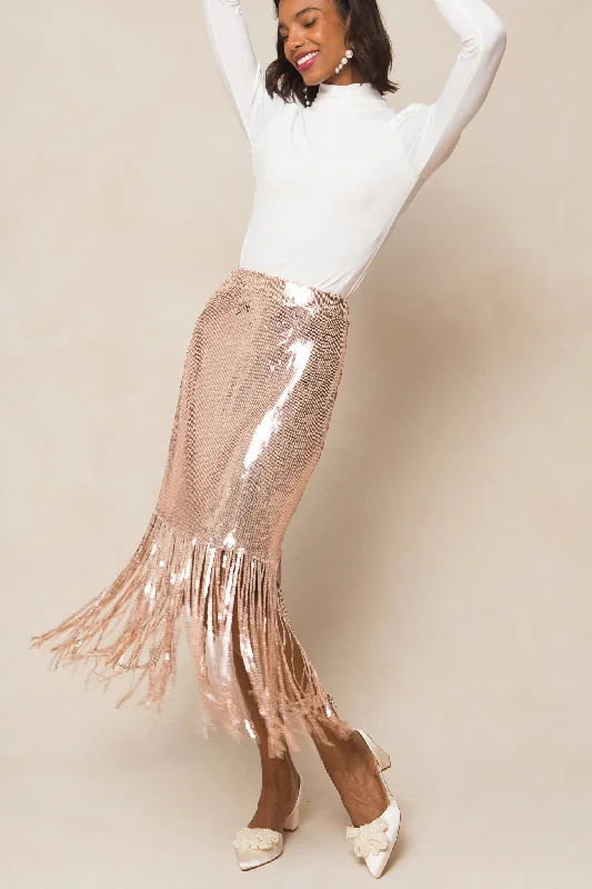 Ethereal Skirt in Gold Sequin - FINAL SALE