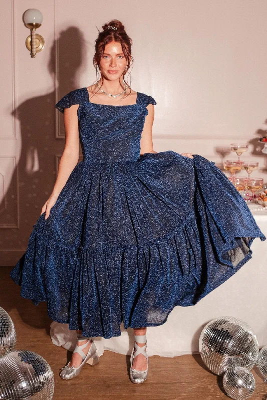 I Feel Pretty Dress in Navy Sequin - FINAL SALE