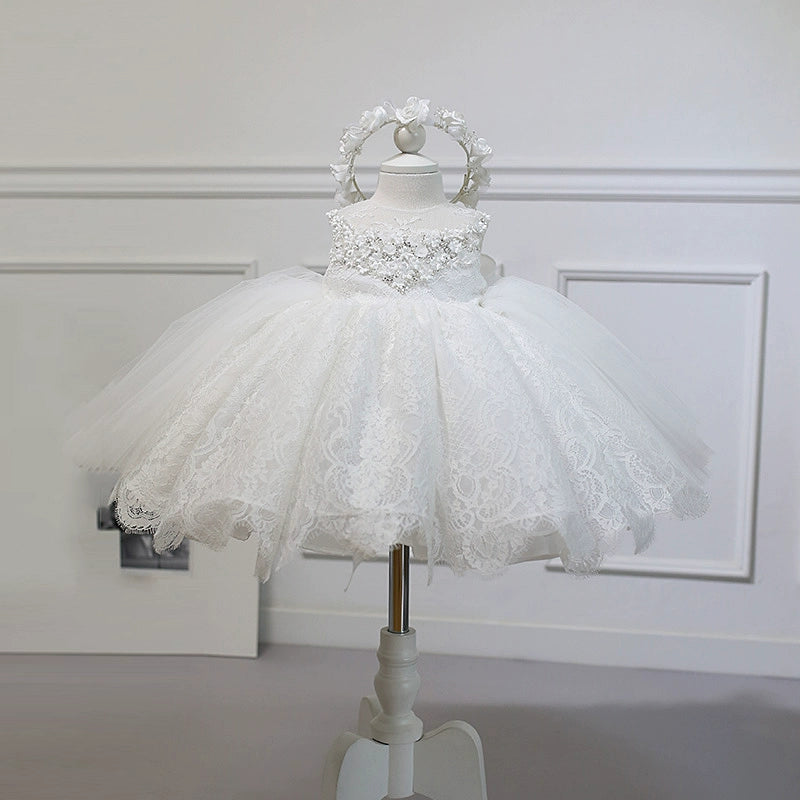 Flower Girl Dress Christening Dress Baptism Dress Toddler Birthday Princess Dress