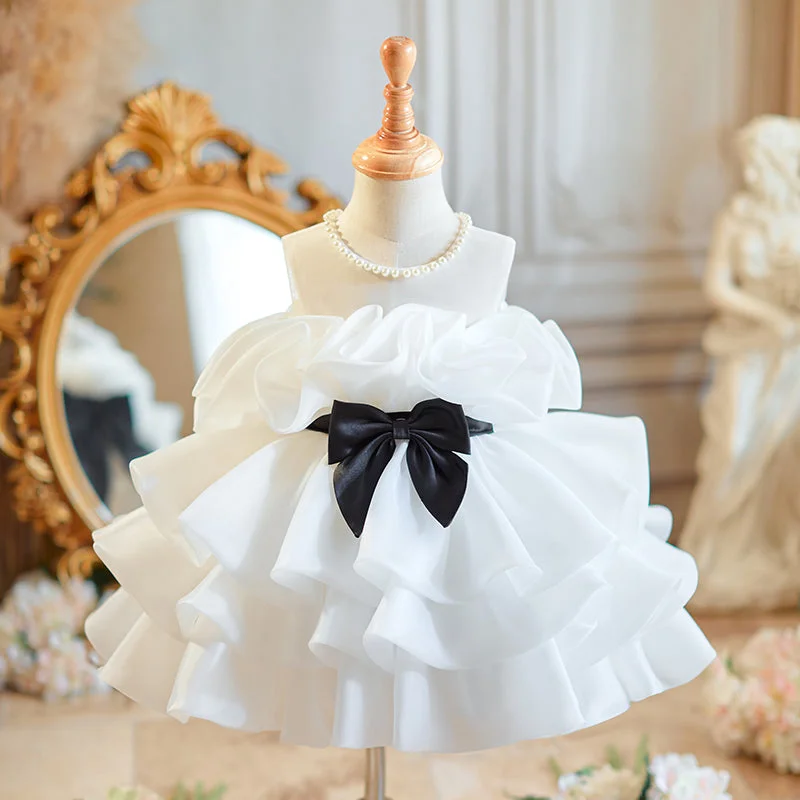 Cute Baby Girl Beauty Pageant Dress Toddler First Communion Dresses