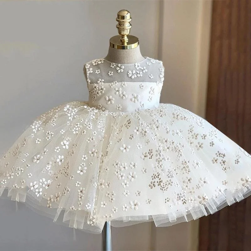 Cute Baby Girl  Summer  Puffy Dress Toddler Birthday Beauty Pageant Princess Dress