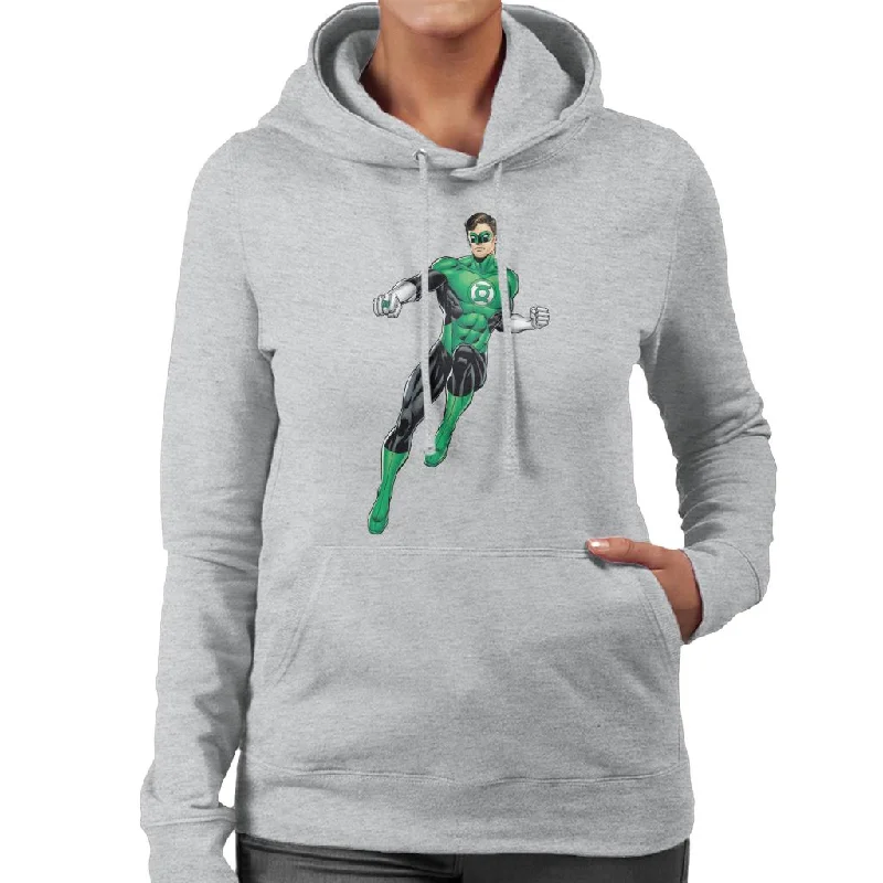 Green Lantern Ring Pose Women's Hooded Sweatshirt