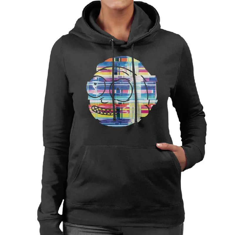 Rick and Morty Smith Static Head Women's Hooded Sweatshirt