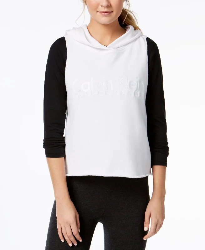 Calvin Klein Performance Relaxed Cropped Sleeveless Hoodie