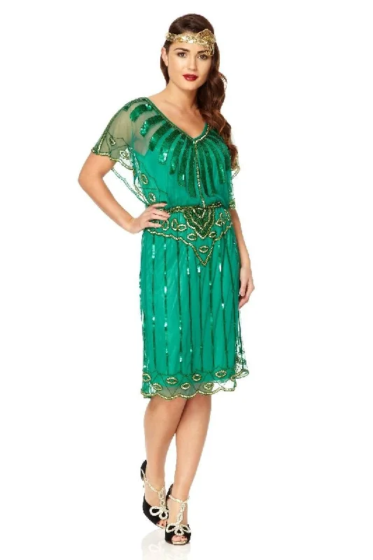 Roaring Twenties Inspired Dress in Green