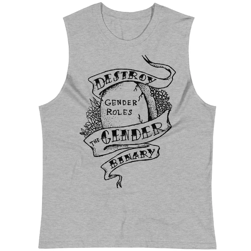 Destroy The Gender Binary -- Unisex Tanktop