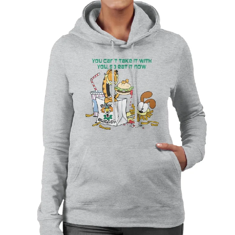 Garfield Burger Eat It Now Women's Hooded Sweatshirt