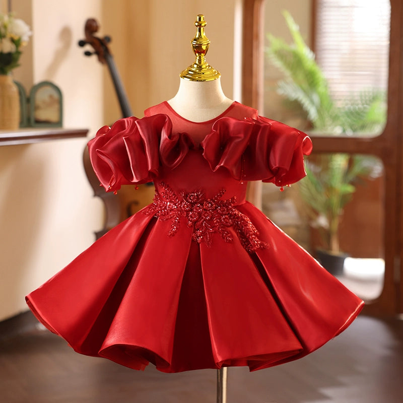 Elegant Baby Girl Flower Girl Dresses Toddler Christening Dresses