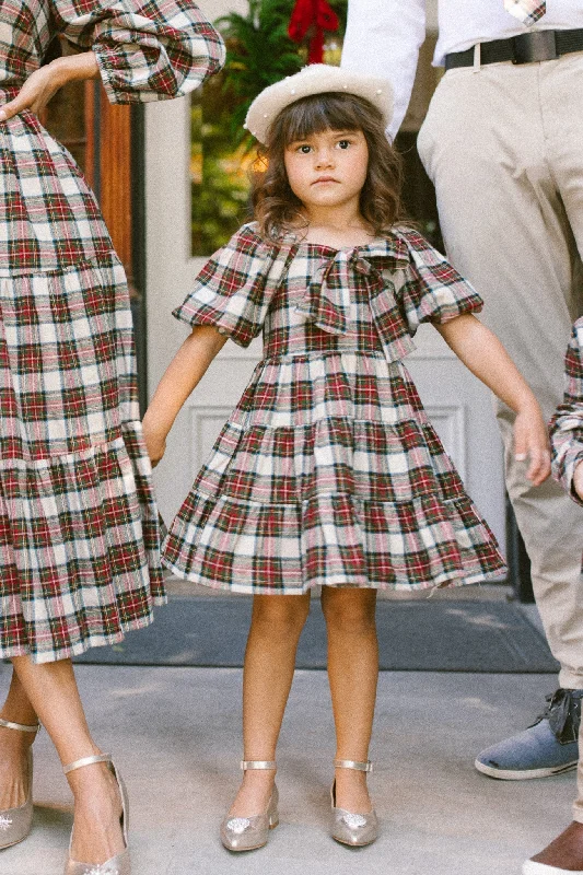 Mini Merry Dress in Holiday Plaid - FINAL SALE