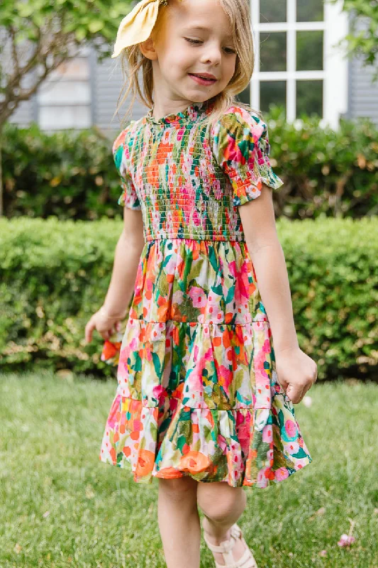 Mini Delia Dress in Multicolor Floral - FINAL SALE