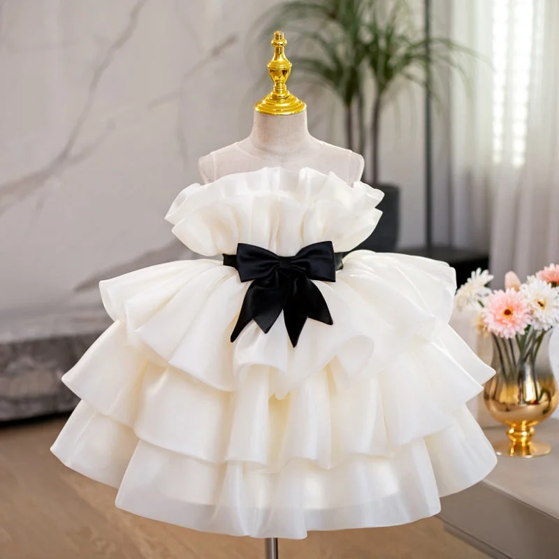 Cute Baby Girl Puffy Beauty Pageant Dress Toddler Birthday Party Princess Dress