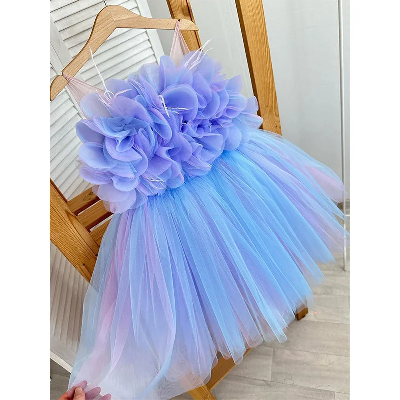 Cute Baby Girl Puffy First Communion Dress Toddler Birthday Princess Dress