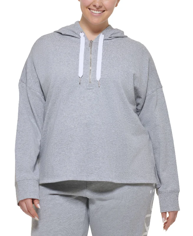 Calvin Klein Performance Plus Size Half Zip Pullover Hoodie