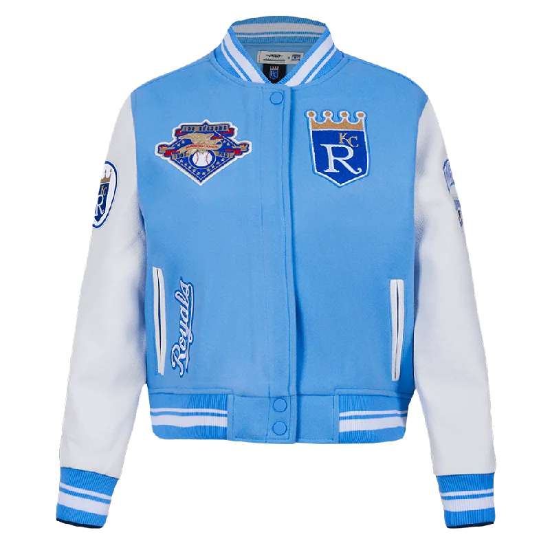 CHAMARRA UNIVERSITARIA MLB KANSAS CITY ROYALS RETRO CLASSICS PARA MUJER