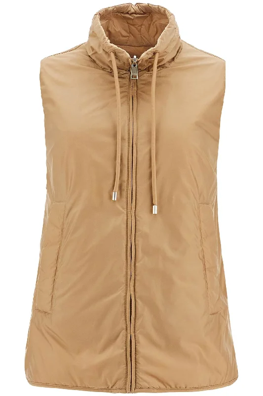 Reversible Water-resistant Canvas Vest  - Beige