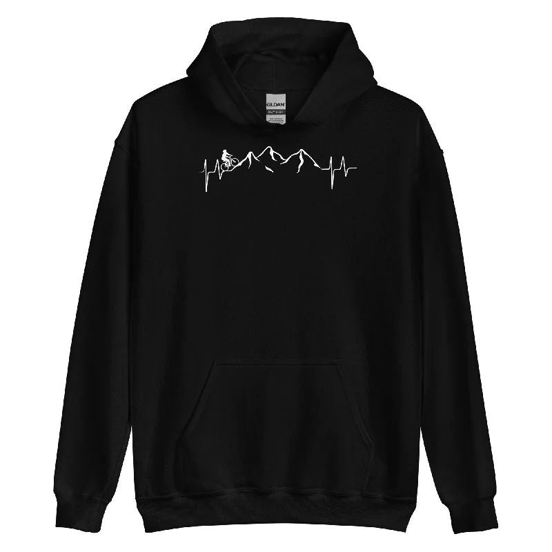 Berge - Herzschlag - Radfahren - Unisex Hoodie