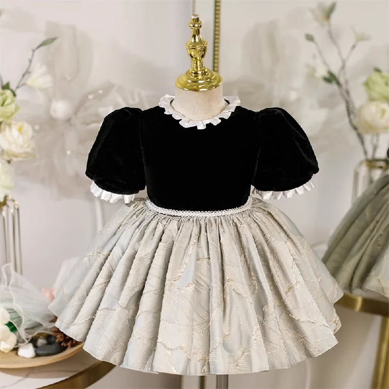 Cute Baby Girl Pageant Dress Toddler First Birthday Party Princess Dress