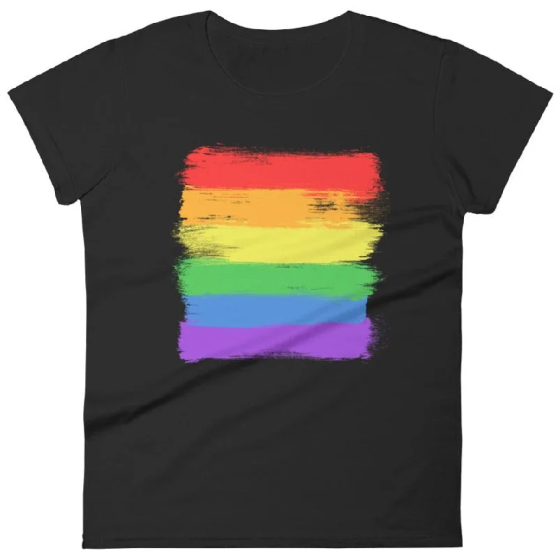 LGBTQIA+ Flag -- Women's T-Shirt