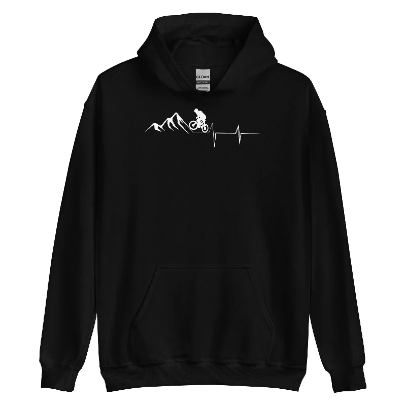 Berge - Herzschlag - Radfahren - Unisex Hoodie