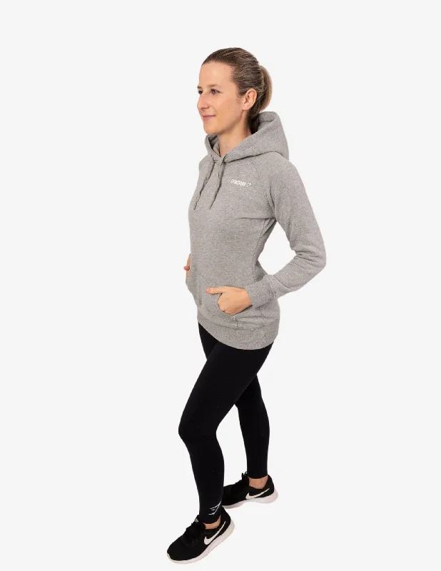 WOMEN'S CREST HOODIE LIGHT GREY MARL