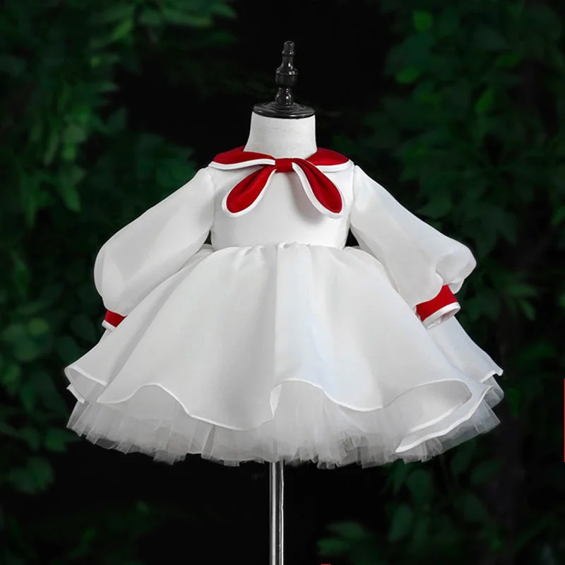 Cute Baby Girls Christening Dress Toddler  Birthday Party Princess Dress