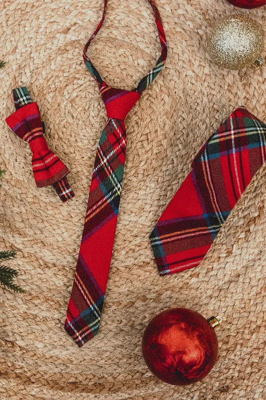 Ties in Madeline Holiday Plaid