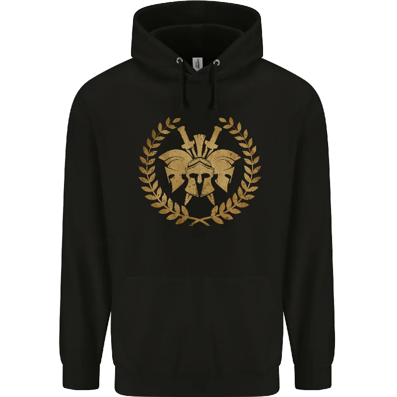 3 Sparta Helmets Gym Bodybuilding Training Mens 80% Cotton Hoodie