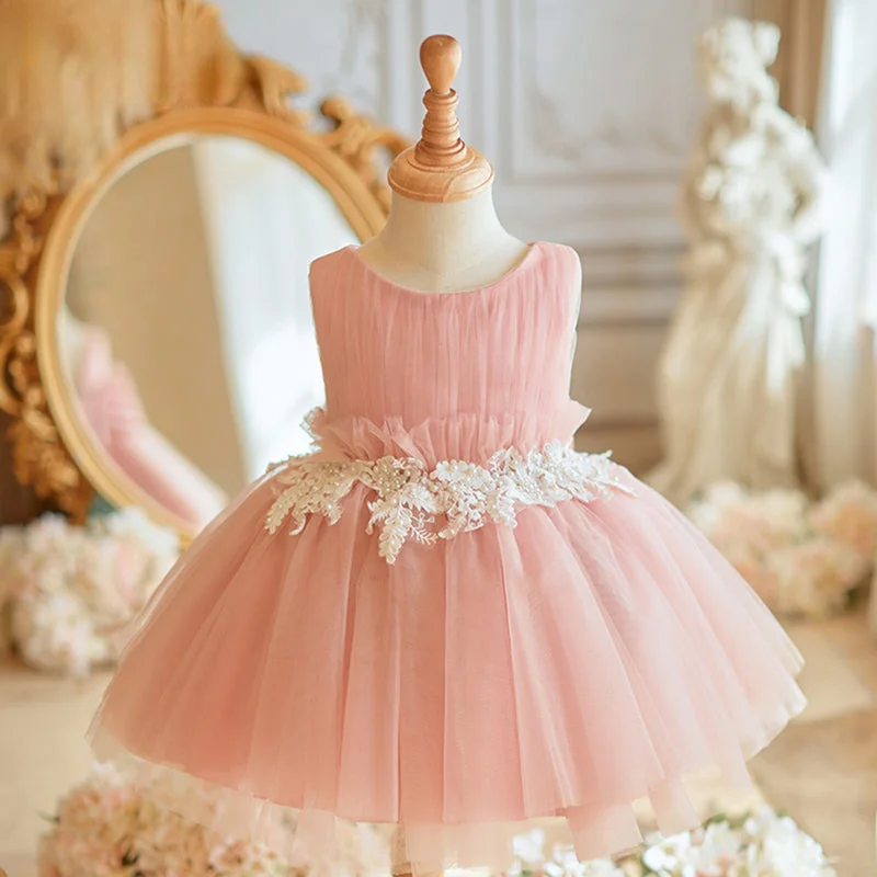 Elegant Baby Girls Baptism Dresses Toddler Princess Dresses For Girls