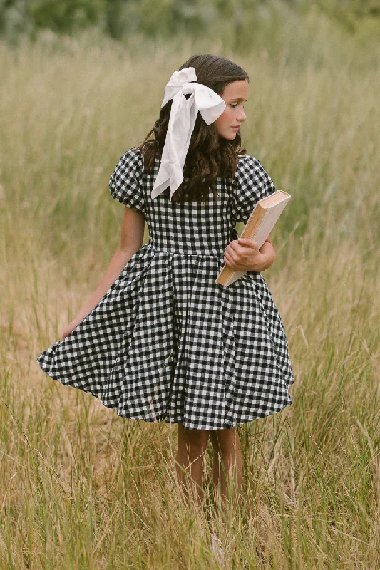 Mini Cupcake Dress in Black Gingham - FINAL SALE