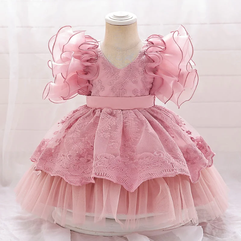 Elegant Baby Girls Birthday Dresses Toddler Flower Girl Dresses