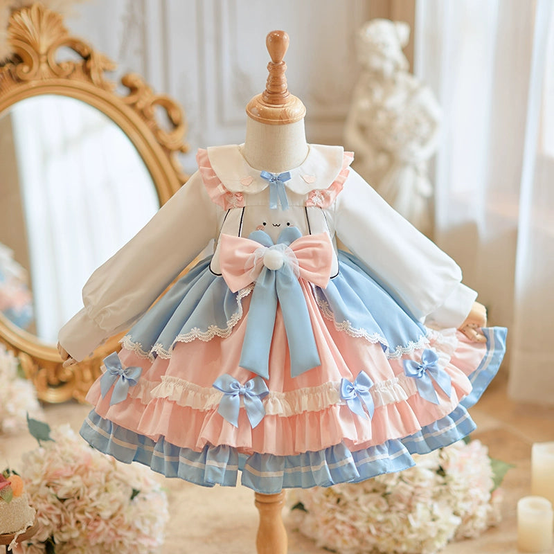 Girls Lolita Princess Dress Birthday Performance Dress Halloween Princess Dress