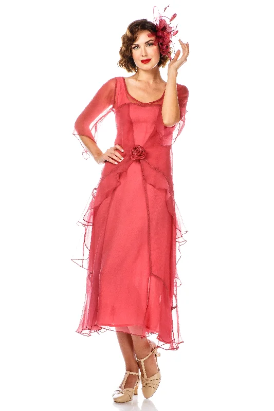 Great Gatsby Party Dress in Rose Blossom by Nataya