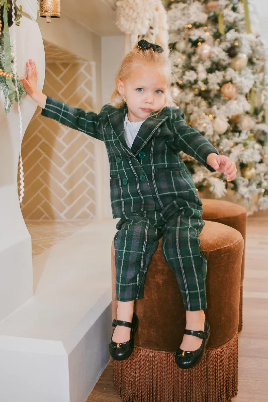 Mini Kennedy Power Suit in Green Plaid - FINAL SALE